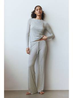 H&M - Women Grey Jersey Top And Pyjamas