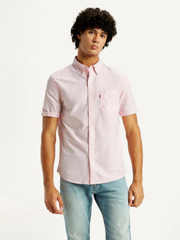 Levi's - Men Pink Solid Slim Fit Shirt