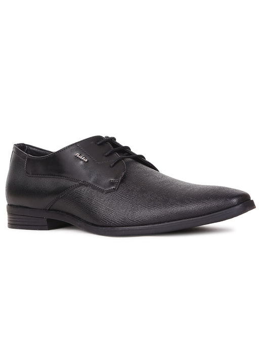 Buy Bata Men Black Lace-Up Formal Shoes Online