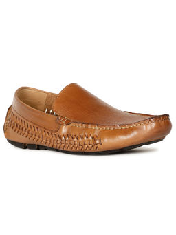 Bata - Men Brown Tan Slip On Loafers
