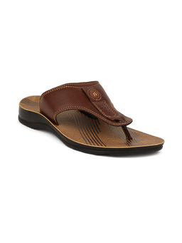 Bata - Men Brown Slip On Flipflops