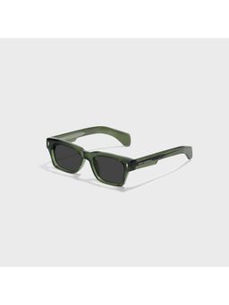 SAM AND MARSHALL - 400% UV Protection Propionate Black Lens Rectangle Sunglasses