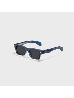 SAM AND MARSHALL - 400% UV Protection Propionate Black Lens Rectangle Sunglasses