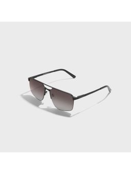 SAM AND MARSHALL - 400% UV Protection Metal Grey Lens Rectangle Sunglasses
