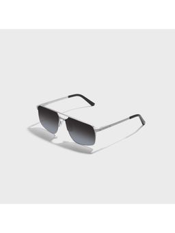 SAM AND MARSHALL - 400% UV Protection Metal Black Lens Rectangle Sunglasses