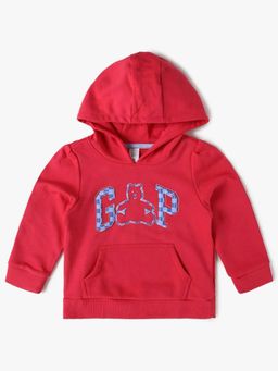 GAP - Girls Logo Printed Relaxed Hooded Sweatshirt
