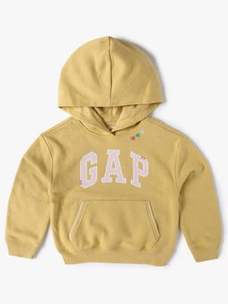 GAP - Girls Logo Applique Detail Hooded Sweatshirt