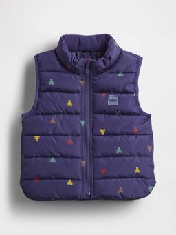 GAP - Boys Conversational Sleeveless Puffer Jacket