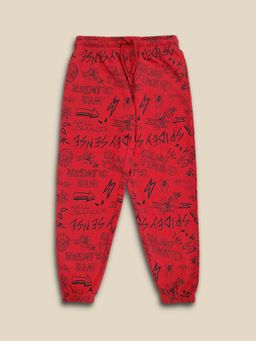 Kidsville - Spiderman Graphic Printed Jogger For Boys