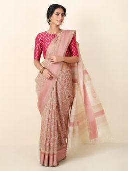 Fabindia - Cotton Silk Hand Block Print Sari