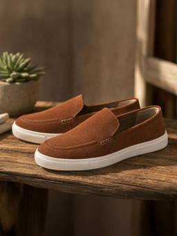 LIBERTY - Leap7X Gostep2-E Tan Casual Non Lacing Loafers for Men