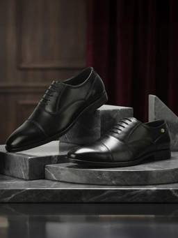 LIBERTY - Healers Jhpm-X10 Black Formal Lacing Oxford Shoes for Men