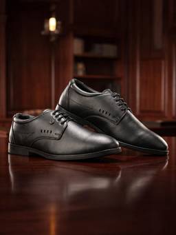 LIBERTY - Fortune Rappo66E Black Formal Lacing Oxford Shoes for Men