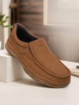 LIBERTY - Fortune Vlact203 Brown Casual Non Lacing Loafer Shoes for Men