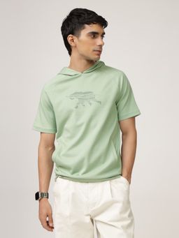 Andamen - Regular Fit Men Casual 3D Prints Hoddie T-Shirt