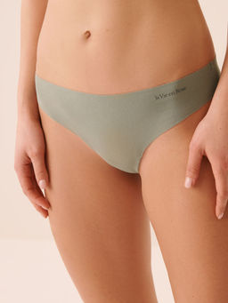 La Vie En Rose - Cotton Invisible Thong Panty Green