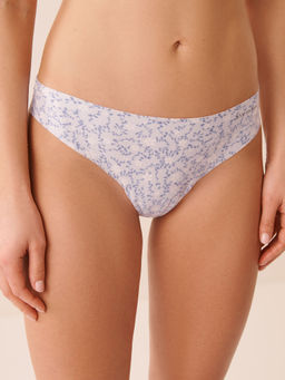 La Vie En Rose - Cotton Invisible Thong Panty Blue