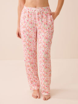 La Vie En Rose - Watercolour Floral Print Super Soft Pyjama Multi-Color