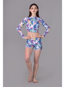 Keepfit - Womens Tropical Printed Padded Swimsuit Multi-Color