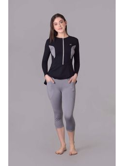Keepfit - Womens Padded Swim Top and Pant Black
