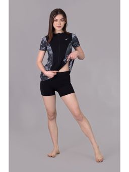 Keepfit - Womens Printed Zipper Swimsuit