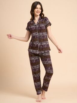 JULIANA DREAM - Women Cotton Shirt And Pyjama Multi-Color