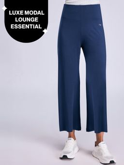 Nykd by Nykaa - Summer Essential Super Soft and Comfy Modal Cropped Pants NYLE059 Navy