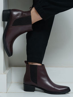 MYRA - Sky Boot Burgundy