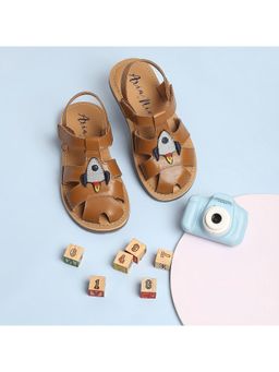 Aria Nica - Boys Rocket Caramel Comfort Sandals