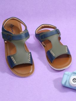 Aria Nica - Boys Steve Colour Blocked Leather Comfort Sandals