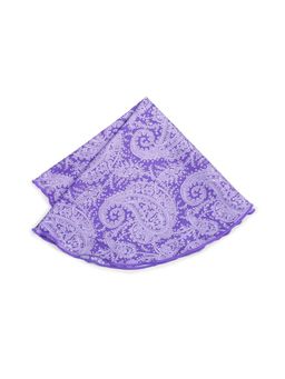 Peter England - Men Purple Printed Casual Pocket Square