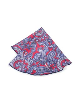 Peter England - Men Blue Printed Casual Pocket Square