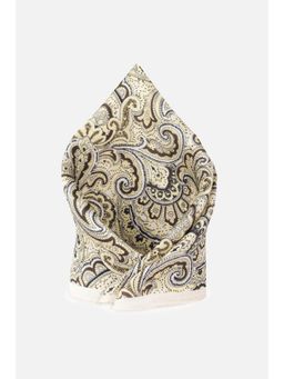 Peter England - Men Beige Printed Formal Pocket Square