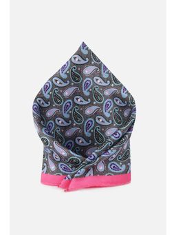 Peter England - Men Grey Printed Formal Pocket Square