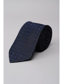Peter England - Men Navy Blue Embroidered Formal Tie