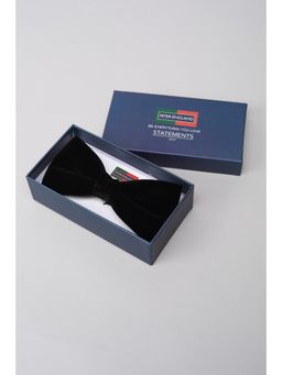 Peter England - Men Black Solid Party Bow Tie