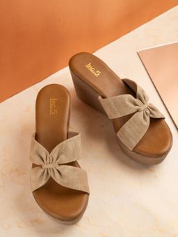 Inc.5 - Women Beige Wedges Heels