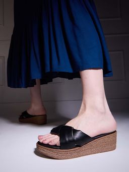Inc.5 - Women Black Wedges Heels