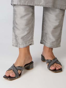 Inc.5 - Women Grey Block Heels