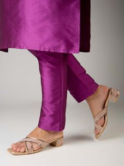 Inc.5 - Women Rose Gold Block Heels