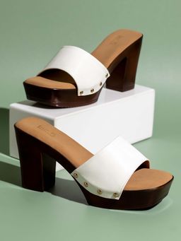 Inc.5 - Women White Block Heels
