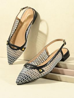 MIORAH - Aloha Women Black Pointed Toe Sandals