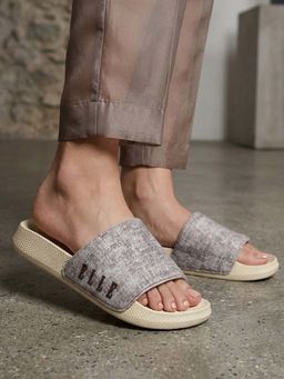 ELLE - Women Grey Sliders