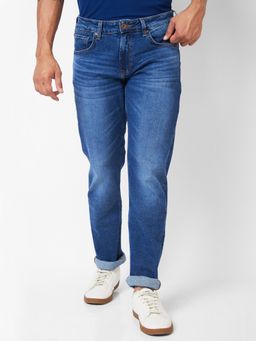 Spykar - Mid-Rise Comfort Fit Blue Jeans for Men