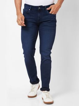 Spykar - Low-Rise Slim Fit Blue Jeans for Men