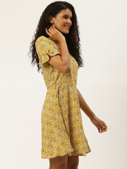 Trend Arrest - Yellow Printed Dress