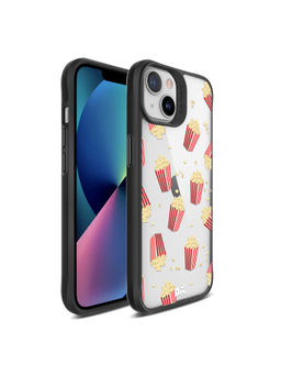 DailyObjects - Popcorn Icon Black Hybrid Clear Case Cover for iPhone 13 Mini 5.4 inch