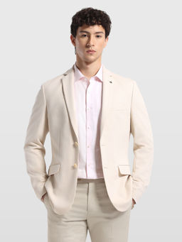 Arrow - Men Beige Polyester Blazer