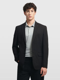 Arrow - Men Black Polyester Blazer
