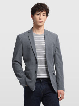 Arrow - Men Grey Polyester Blazer